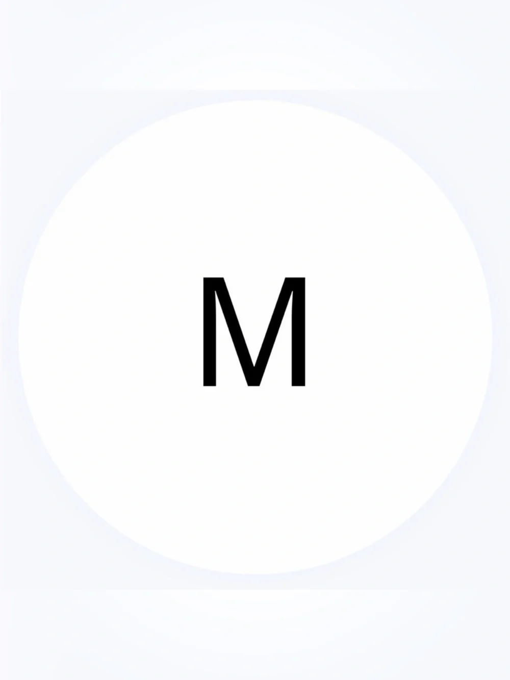 50 STICKERS - 2” ROUND‎ - SIZE LABELS - MEDIUM - ‘M’